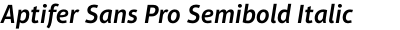Aptifer Sans Pro Semibold Italic